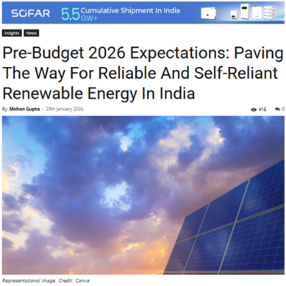 Budget 2026: The Inflection Point for Reliable, Round-the-Clock Renewable Power in India