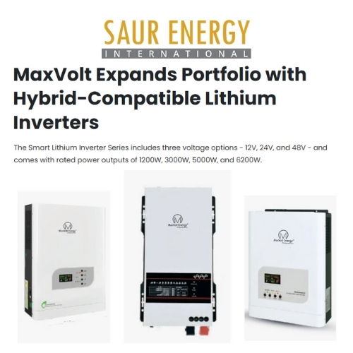 MaxVolt Energy Launches Smart Lithium Inverter Series to Power India’s Clean Energy Future
